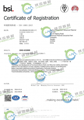 ISO-14001证书